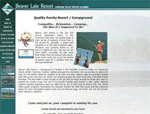 Tablet Screenshot of beaverlakecampground.com