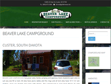 Tablet Screenshot of beaverlakecampground.net